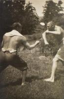 1929 Budapesti és egyéb strandokon, fürdőkben fényképező fotográfus, Rötzer Henrik 27 db fotója, 4,5...