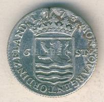 Hollandia/Zeland Tartomány 1773. 6St Ag T:3 lapkahibával