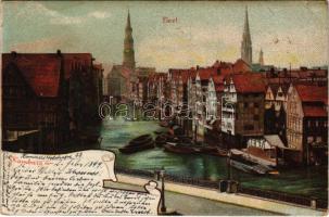 1899 (Vorläufer) Hamburg, Fleet. litho