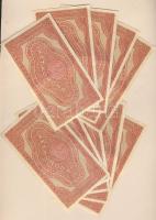 1920. 2 K "*"-gal (11x) egymásutáni sorszámokkal, kis megszakításokkal T:II