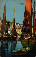 1928 Veli Losinj, Lussingrande; Porto / kikötő / port (EK)