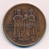 Fritz Mihály (1947- ) 1988. "A Szent Jobb Szegeden" bronz emlékérem (42,5mm) T:UNC,AU Adam...