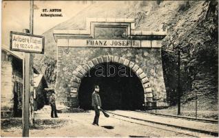 1912 Sankt Anton am Arlberg (Tirol), Arlbergtunnel Franz Josef I. / railway tunnel