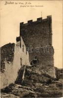 Baden bei Wien, Burghof der Ruine Rauheneck / castle ruins, courtyard (EK)