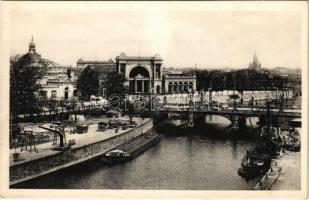 Berlin, Moltkebrücke und Lehrter Bahnhof / bridge, railway station
