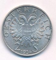 Ausztria 1934. 2Sch Ag "Engelbert Dollfuß halála" T:AU Austria 1934. 2 Schilling Ag "...