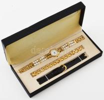 Meister Anker női karóra szett, új, dobozában, kvarc, számlap d: 18 mm