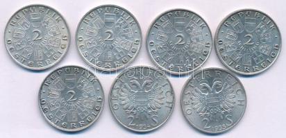 Ausztria 1928. 2Sch Ag "100 éve halt meg Schubert" + 1929. 2Sch Ag "Dr. Theodor Billr...