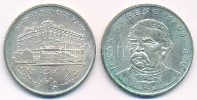 1993. 200Ft Ag "MNB" + 1994. 200Ft Ag "Deák" T:AU,XF patina, kis karc Adamo F13, F13.1