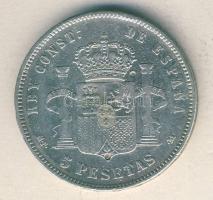 Spanyolország 1890MP-M 5P Ag XIII. Alfonso T:3 kis ph