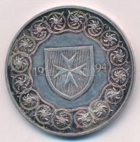 1994. A remény kapujában - Zugliget kétoldalas, ezüstözött fém emlékérem (42mm) T:AU (eredetileg PP) patina