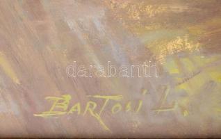 Bartosi László (?-?), működött a XX. sz. közepén: Sétálók. Pasztell, papír, jelezve jobbra lent. Dek...