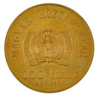 1998. 100Ft Cu-Ni-Zn "1848-49-es szabadságharc" dísztokban, kapszulában T:UNC (eredetileg ...
