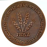 DN "Mezőgazdasági Szövetkezők és Termelők Országos Szövetsége" kétoldalas bronz plakett. S...