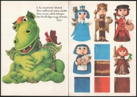 cca 1980 Süsü színház báb kivágó