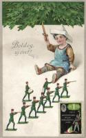 New Year Toy soldiers Litho