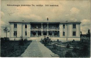 1914 Gyula, Békésvármegye közkórháza, TBC osztály déli homlokzata