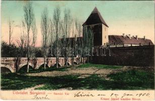 1906 Sárvár, vár. Krausz József kiadása (EK)