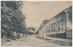 1917 Zilah, Zalau; Király utca. Seres Samu kiadása / street view