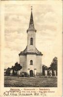 1931 Szerdahely, Miercurea Sibiului, Mercurea, Merkurea, Reussmarkt; Római katolikus templom / Röm. kath. Kirche / Catholic church (Rb)