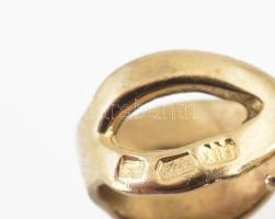Arany (Au) 14K köves áttört szitakötő medál, jelzett, 5×4,4 cm, bruttó: 5,3 g
