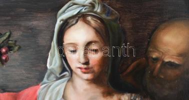 Nagy (Boglárka) Alíz (2001-): Trinity. Olaj, vászon. Jelezve a hátoldalán. 55x45 cm. / oil on canvas...