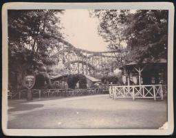 cca 1900 Vidámpark, Angolpark keményhátú fotó 12x9 cm