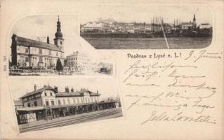 Lyse with railway-station