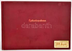 "Építményalbum - Till Árpád", 3 db belsőépítészeti tervrajz, nagyméretű albumban (többi la...