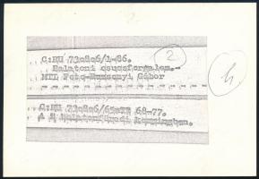 1986 Ruzsonyi Gábor Balatonfüredi kemping jelzett fotó 9x12 cm