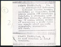 cca 1970 Siófok bányász üdülő jelzett fotó 9x12 cm