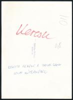 Sárközy György: Novotta Ferenc a Pallas Garam utcai műtermében feliratozott werkfotó 18x14 cm