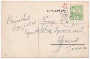 1913 Zajzon, Zaizon-fürdő, Zajzonfürdő, Baile Zizin; Fürdő szálloda / spa hotel (EK)