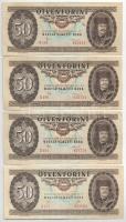 1980. 50Ft + 1986. 50Ft (7x) + 1989. 50Ft T:F közte szép papír