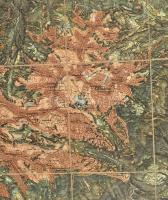 cca 1890 Übersicht der Tátra-Gebietes. A Magas Tátra nagy méretű litografált térképe vászonon. 75x52...