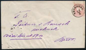 ~1880 5kr díjjegyes boríték "PETROVAC"