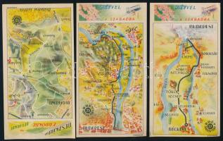 cca 1930 Hévvel a szabadba 6 db klf számolócédula