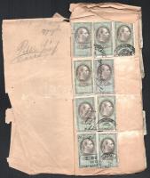 Osztrák okmánybélyegek régi füzetben