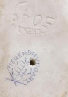 Herendi madárka, jelzett, csőrénél kopással, m: 8,5 cm