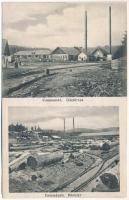 1917 Kommandó, Komandó, Comando, Comandau; Gőzfűrész, Rönktér. Lichtenstein Henrich amateur / steam sawmill, log yard (EK)