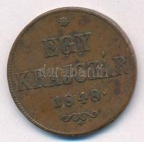 1848. 1kr Cu T:AU,XF patina, ph  Adamo B1