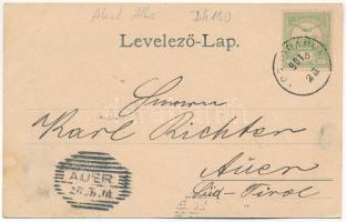 1901 Abrudbánya, Abrud; Ferenc József laktanya, Detonáta hegy, A három magyar templom, városháza. Gá...