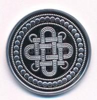 Ifj. Szlávics László (1959-) DN "Szent Korona emlékérem" részben aranyozott, peremén jelze...