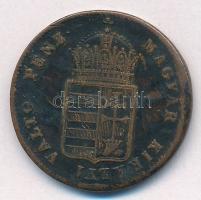 1848. 1kr Cu T:XF,VF patina, ph, karc
Adamo B1