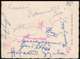 1949 Debrecen magyar sportolók Stefán Judit, Szöőr István, Kapuváry Zalán MOFESZ úszó szakosztály ve...