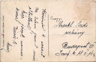 Tarcsafürdő, Bad Tatzmannsdorf; utca, katona, kutyák / Strasse / street, dogs and soldier (EK)