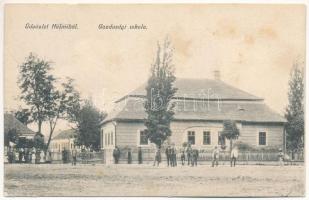 Halmi, Halmeu; Gazdasági iskola / economic school (kis szakadás / small tear)