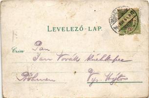 1901 Turócszentmárton, Turciansky Svaty Martin; Fő utca, Ágostai evangélikus templom, Állami taninté...