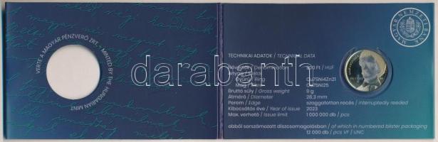 2023. 200Ft bicolor "Petőfi 200" első napi veret sorszámozott emléklapon "06478"...