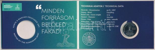 2021. 50Ft Cu-Ni "52. Nemzetközi Eucharisztikus Kongresszus" első napi veret számozott eml...